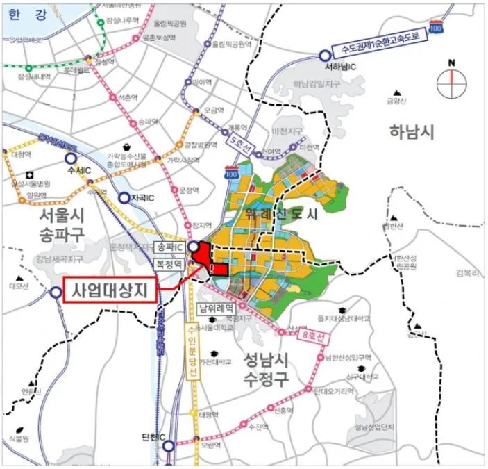 한국토지주택공사, 복정역 복합개발 민간사업자 공모