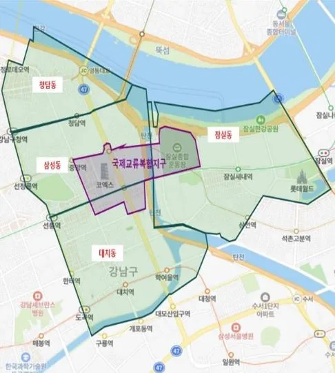 '잠실·삼성·대치·청담'지역 비아파트, 토지거래허가구역 해제
