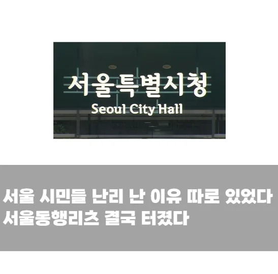 서울 시민들 난리 난 이유 따로 있었다 서울동행리츠 결국 터졌다