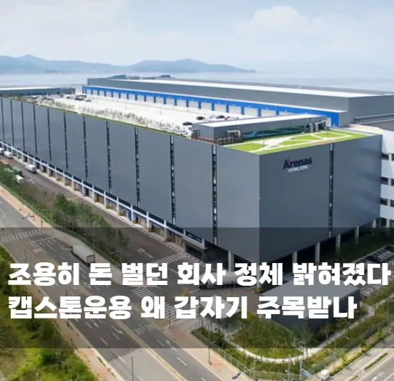 조용히 돈 벌던 회사 정체 밝혀졌다 캡스톤운용 왜 갑자기 주목받나